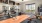 a room with exercise equipment and a window