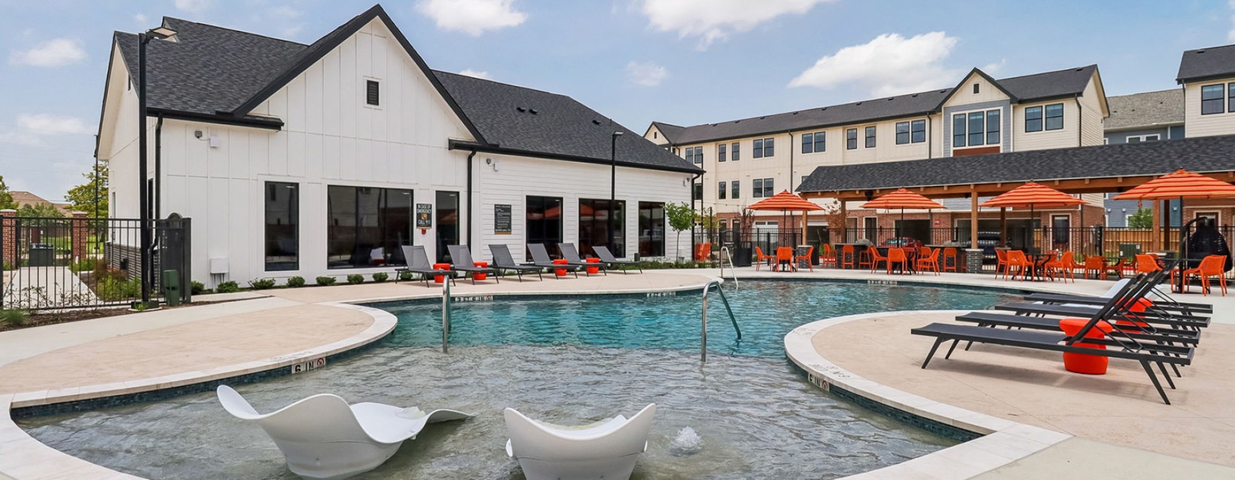 pool with lounge seating 